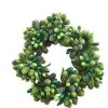 Candles & Lanterns * | Raz 4.5 Frosted Green Holly And Berries Christmas Votive Candle Ring