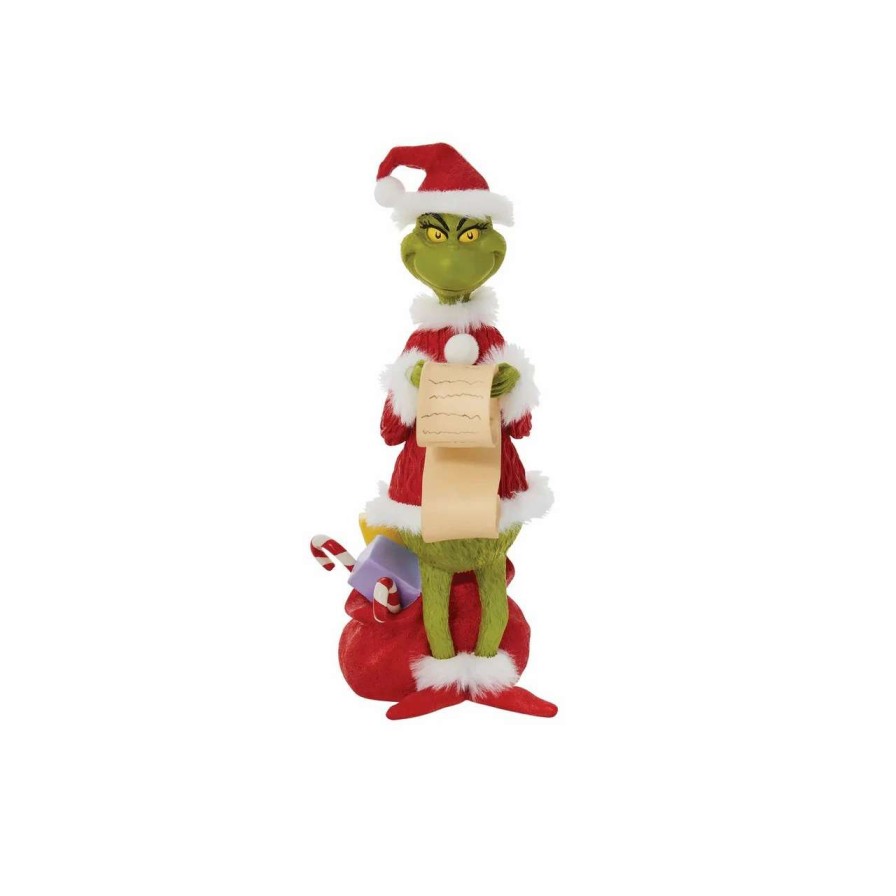 Christmas Village Sets & Accessories * | Department 56 Dept 56 Grinch Checking His List Christmas Figure