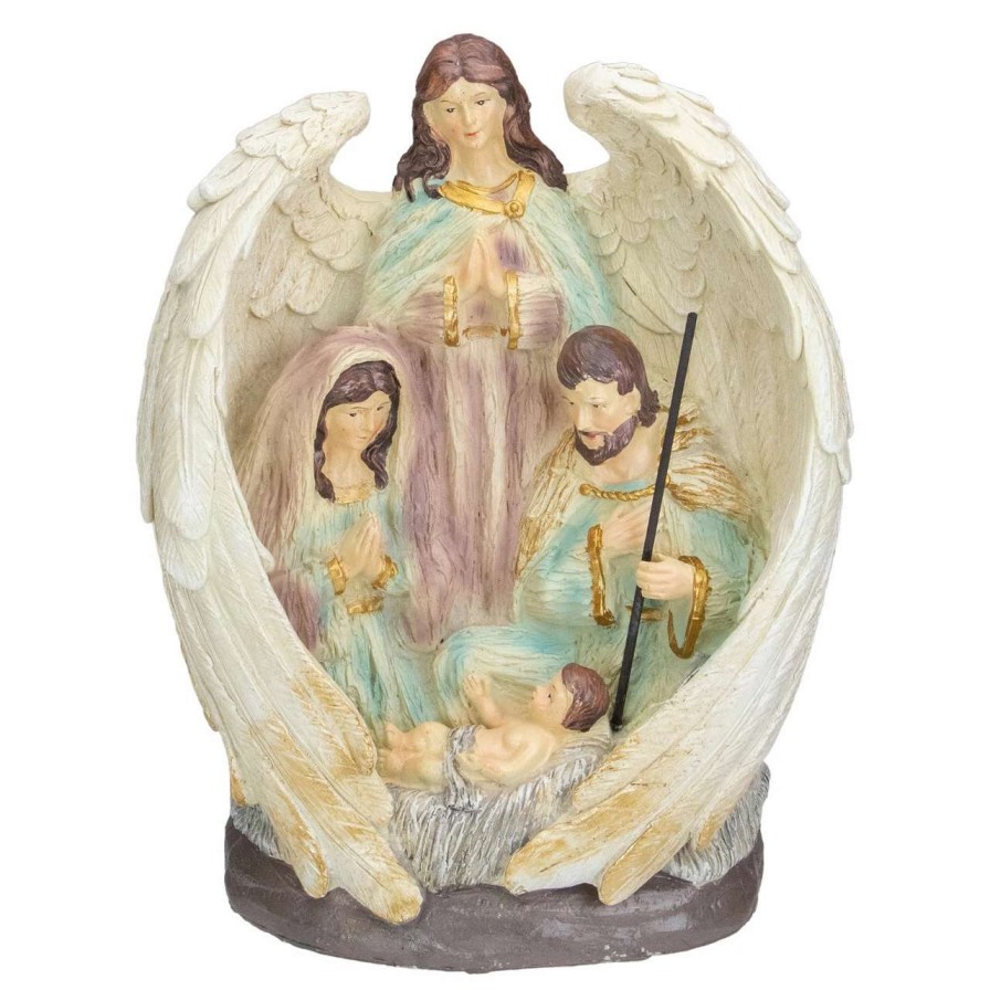 Nativity Sets & Accessories * | Northlight 11.25" Holy Family And Angel Christmas Nativity Decoration