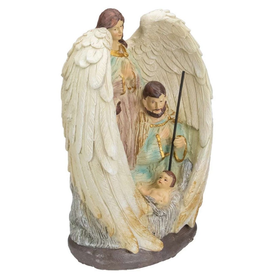 Nativity Sets & Accessories * | Northlight 11.25" Holy Family And Angel Christmas Nativity Decoration