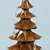 Christmas Table Top Trees * | Roman 11 Brown And Clear Tabletop Christmas Tree With Star And Jewels