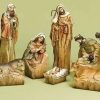 Nativity Sets & Accessories * | Roman 9-Piece Inspirational Religious Driftwood Nativity Scene Christmas Decoration