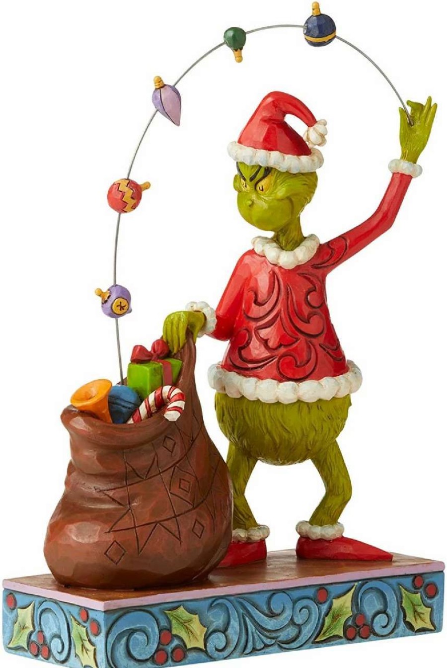 Christmas Village Sets & Accessories * | Department 56 Grinch Juggling Into Bag Christmas Table Piece #6006568