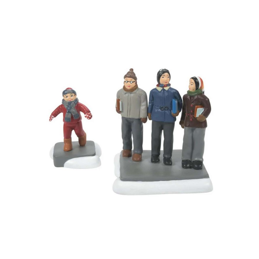 Christmas Village Sets & Accessories * | Department 56 Dept 56 A Christmas Story C'Mon Guys Wait Up Christmas Figure