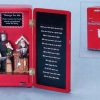 Figures * | Roman 7 Red And Black Fridge Full Of Elves Led Lights Christmas Figurine