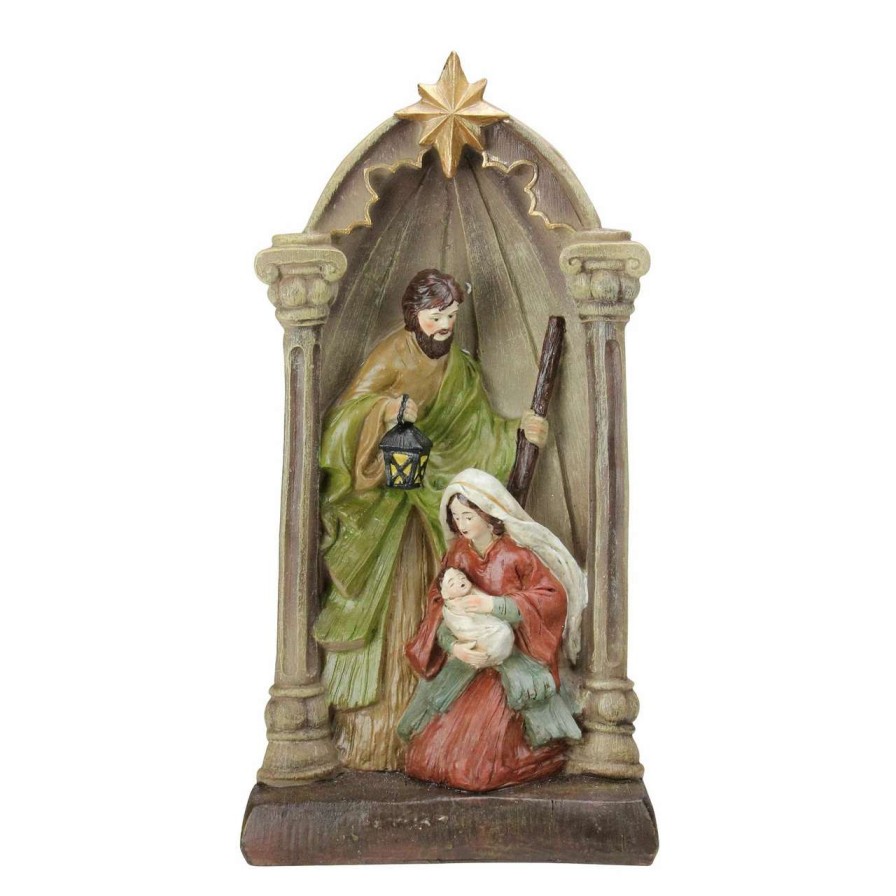 Nativity Sets & Accessories * | Northlight 14.5 Holy Family And Angel Figures Christmas Nativity Statue Decor