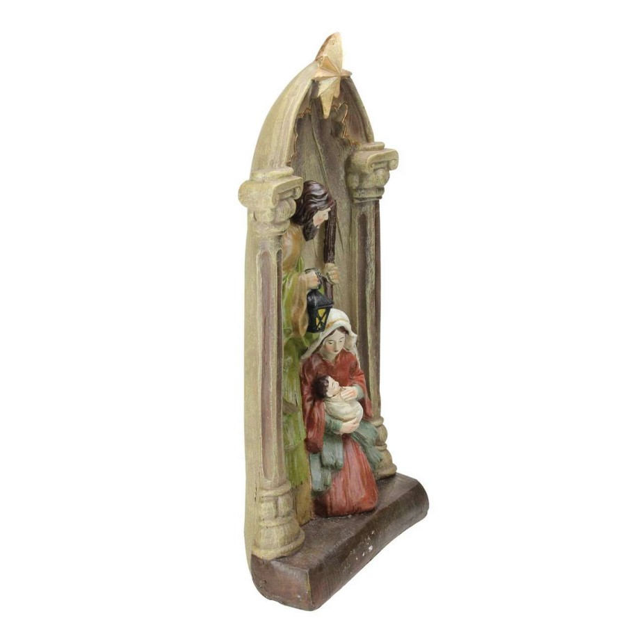 Nativity Sets & Accessories * | Northlight 14.5 Holy Family And Angel Figures Christmas Nativity Statue Decor