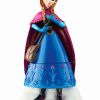 Figures * | Department 56 5 Blue And Purple Disney Frozen Anna Figurine Trinket Box