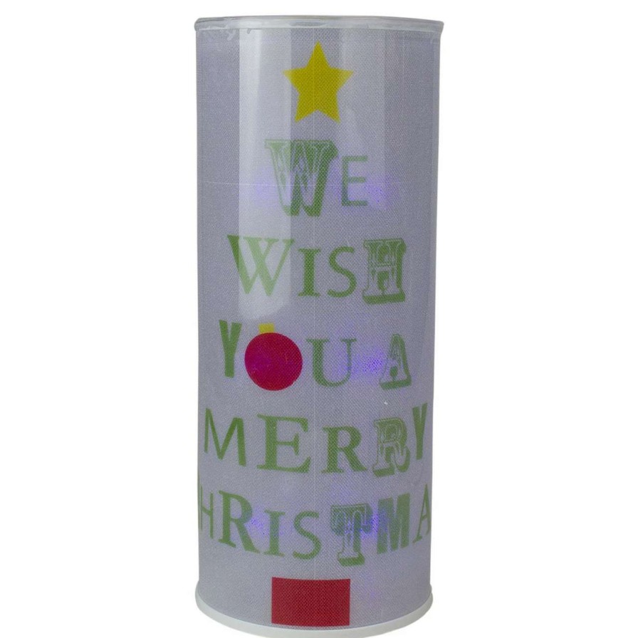 Candles & Lanterns * | Midwest White Translucent Battery Operated Lighted Hanging Christmas Lantern 14