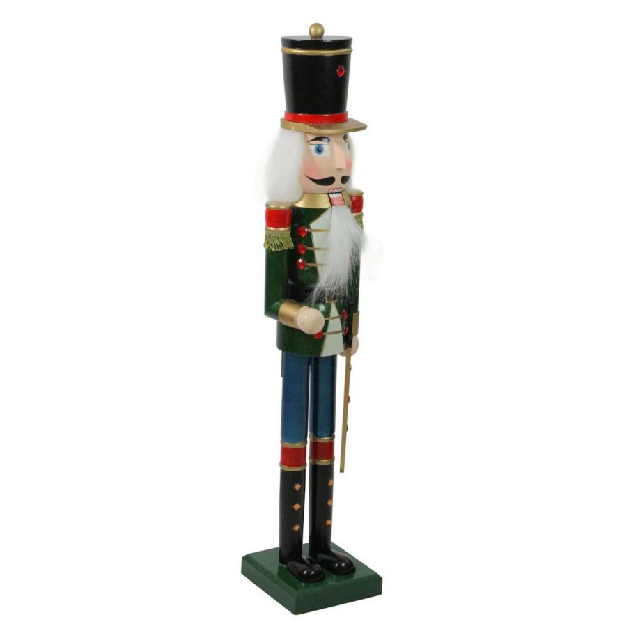 Figures * | Northlight 36.75 Green And Black Christmas Nutcracker Soldier With Sword