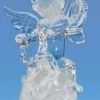 Figures * | Roman 6.5 Pre-Lit Clear Led Religious Cherubs With Harp Christmas Tabletop Figurine