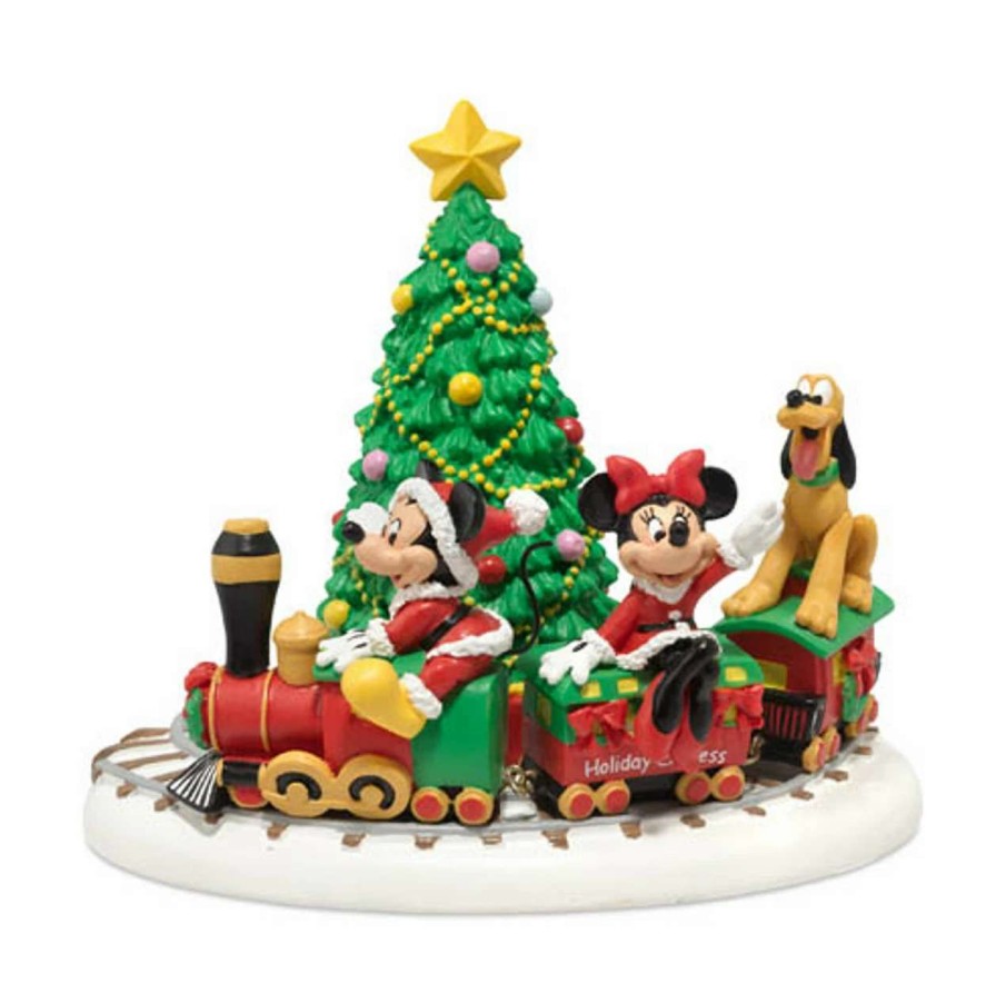 Christmas Village Sets & Accessories * | Department 56 Disney Mickey Mouse Holiday Express Christmas Table Piece #4020326