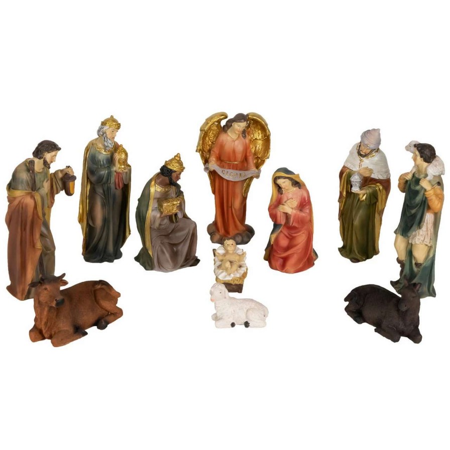 Nativity Sets & Accessories * | Northlight 11-Piece Brightly Colored Christmas Nativity Set 8