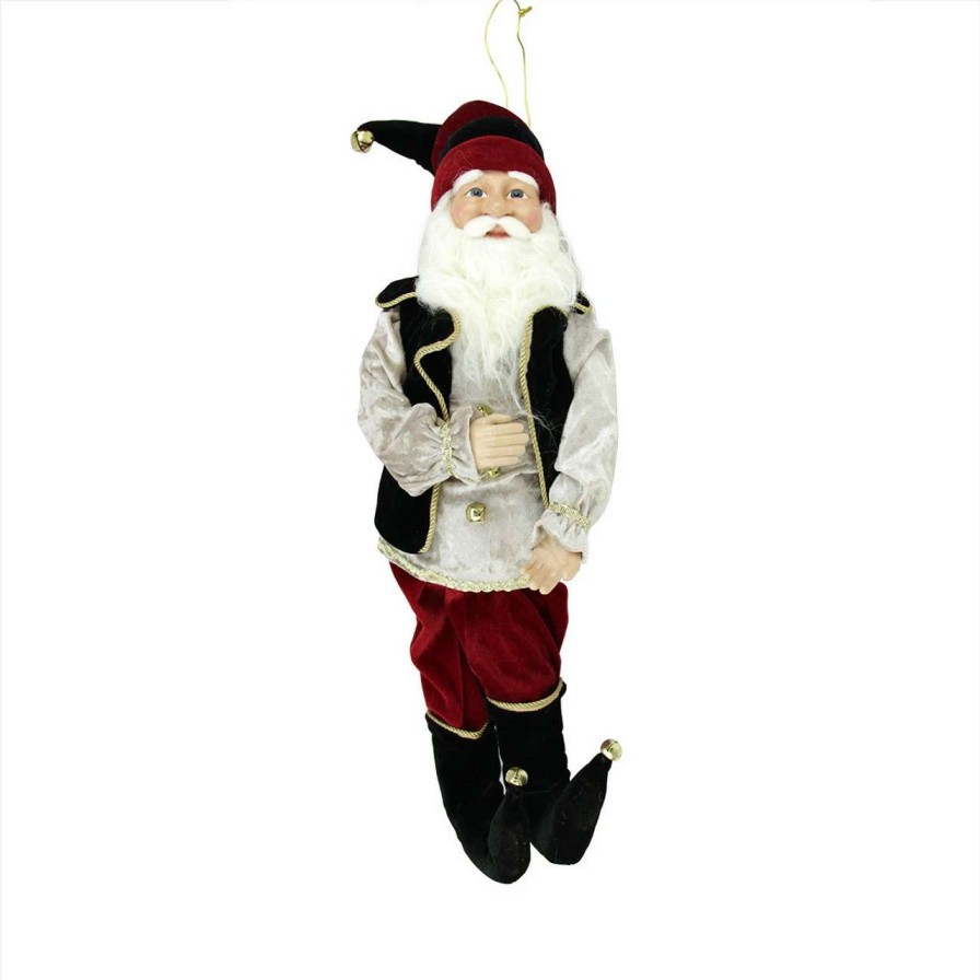 Figures * | Northlight 22 Black And Red Poseable Whimsical Elf Christmas Figurine