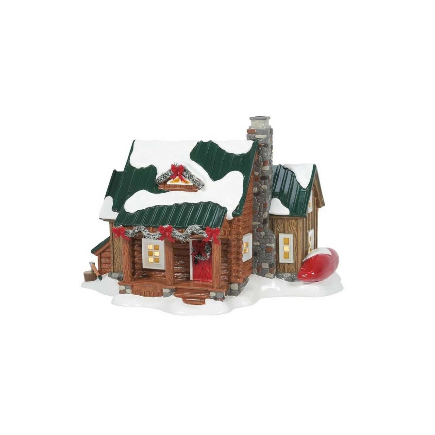 Christmas Village Sets & Accessories * | Department 56 Dept 56 Pine Ridge Cabin Christmas Figure