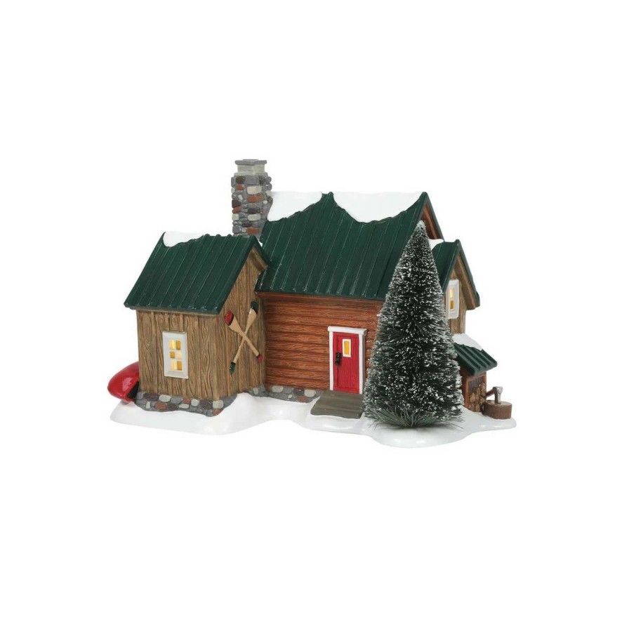 Christmas Village Sets & Accessories * | Department 56 Dept 56 Pine Ridge Cabin Christmas Figure